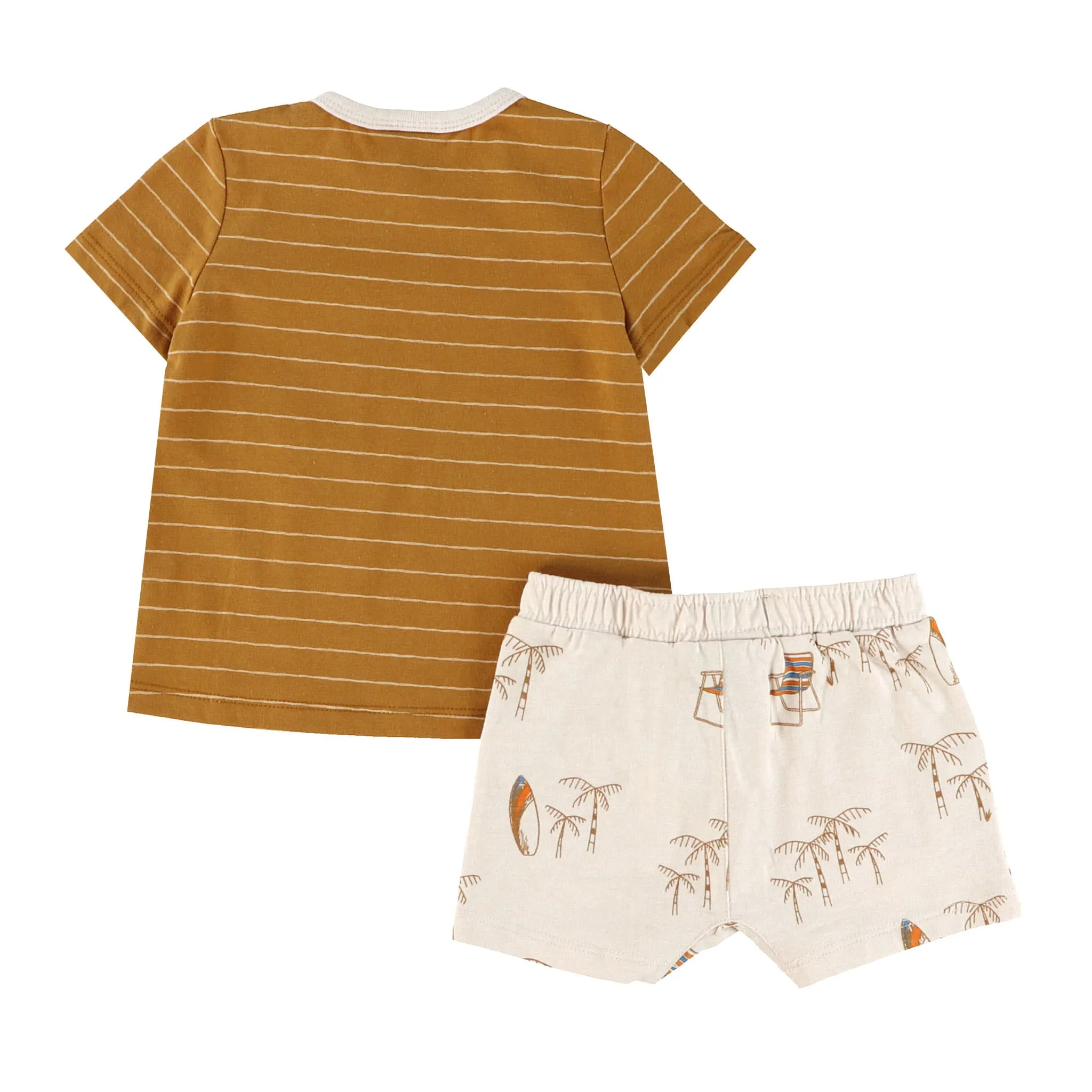 Chat Botté Ensemble Short Imprimé Tiki Vibe 3-24mois