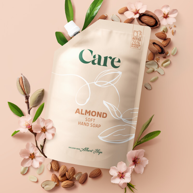 Care Almond soft hand soap refill