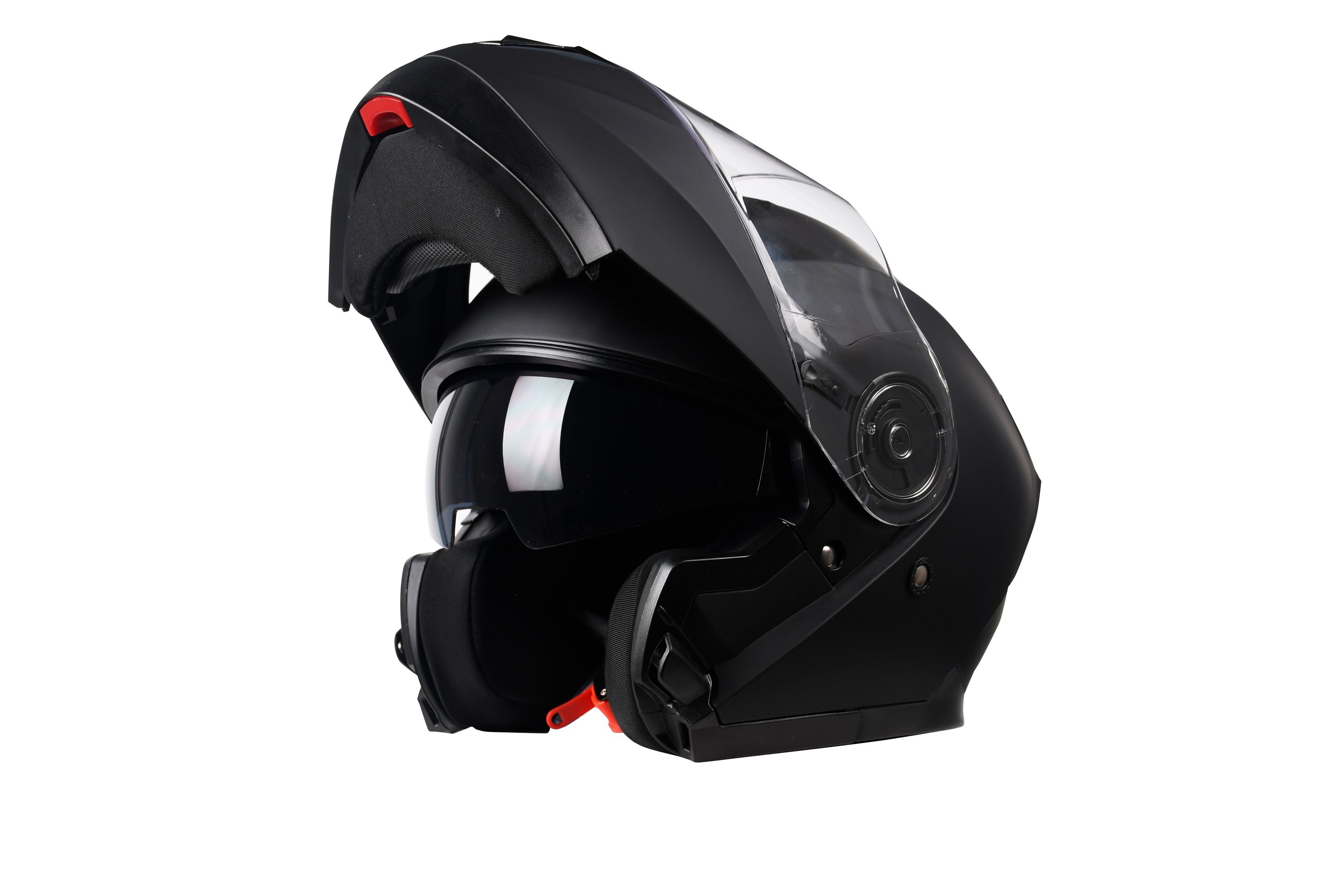 Motorrad Klapphelm schwarz matt Grösse 61