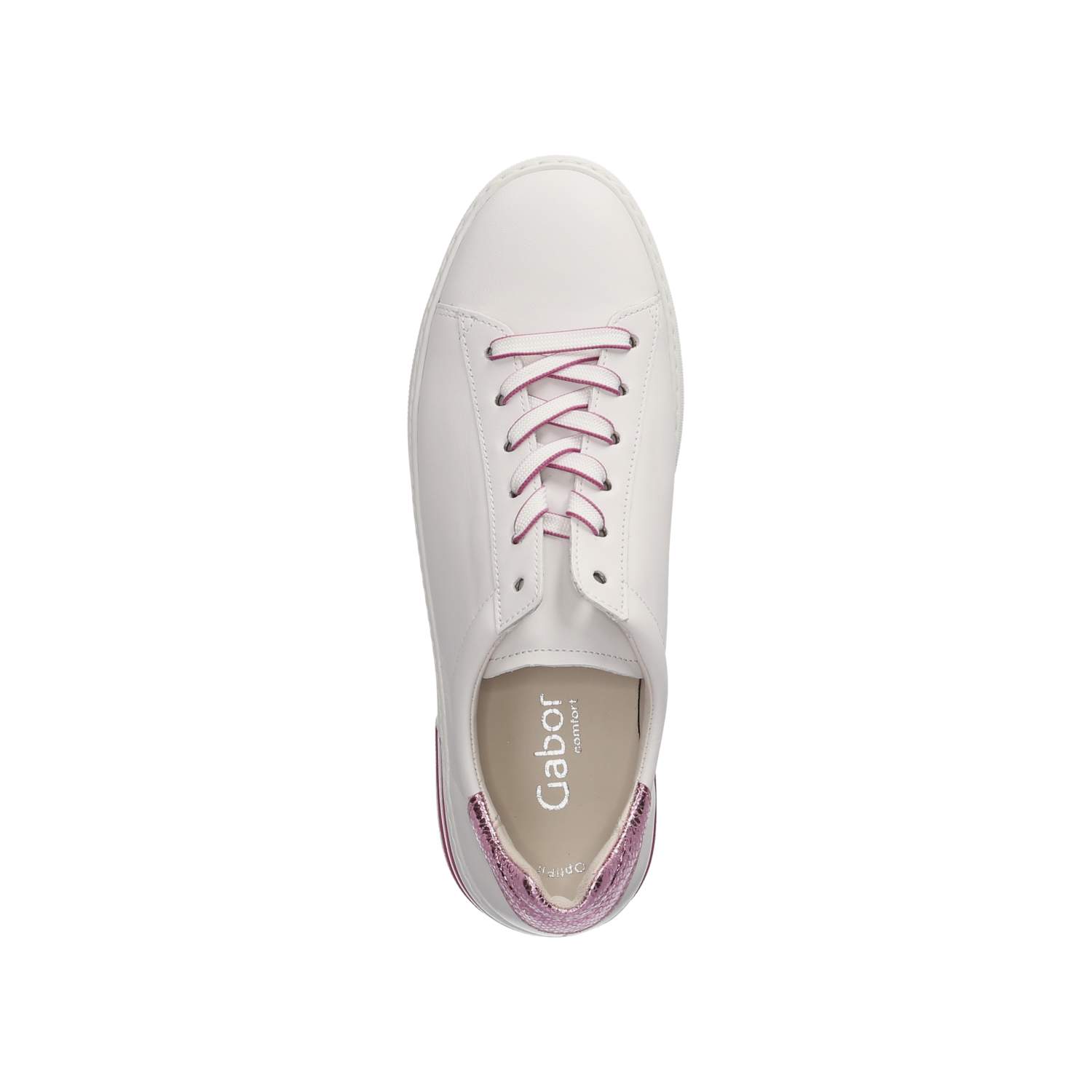 Gabor Low Sneaker - weiss/rose
