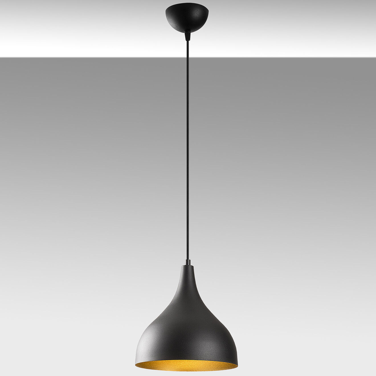 Opviq Suspension Saglam noir/doré - 26x126 cm
