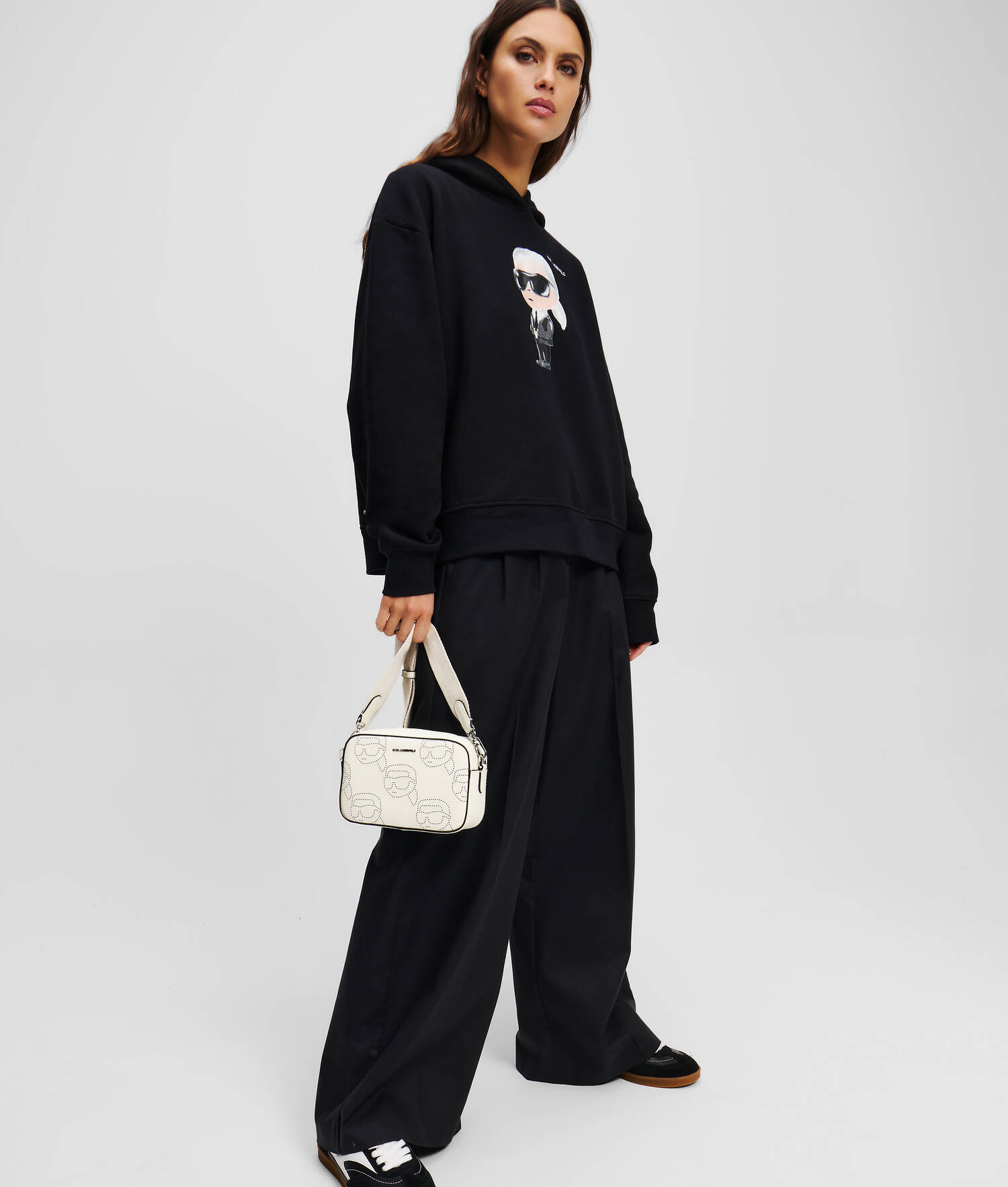 SAC CAMÉRA PERFORÉ IKON - Blanc Cassé