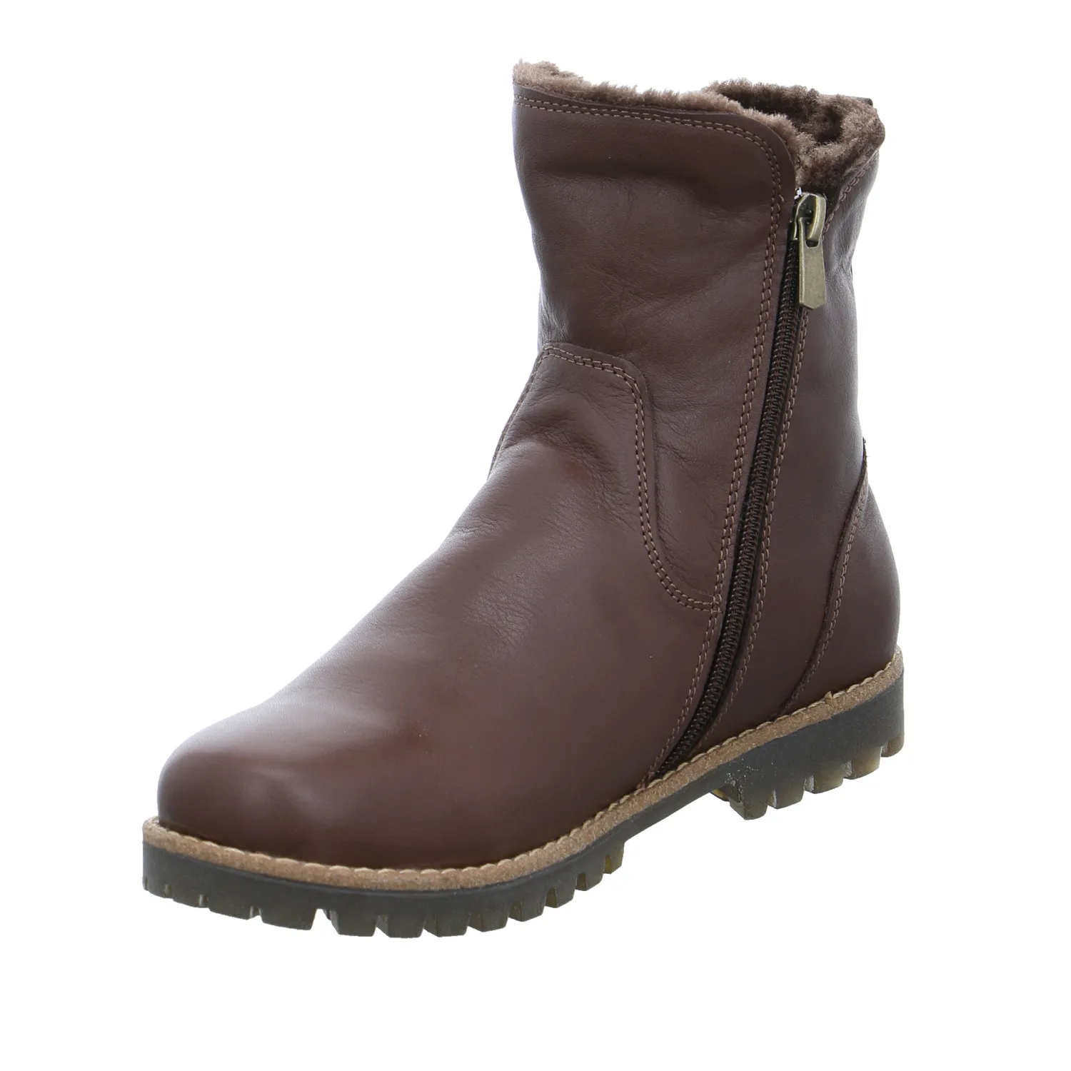 ANDREA CONTI Boot Braun Leder  mit Wechselfussbett