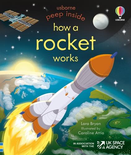 Peep Inside How a Rocket Works - Peep Inside (Board book)