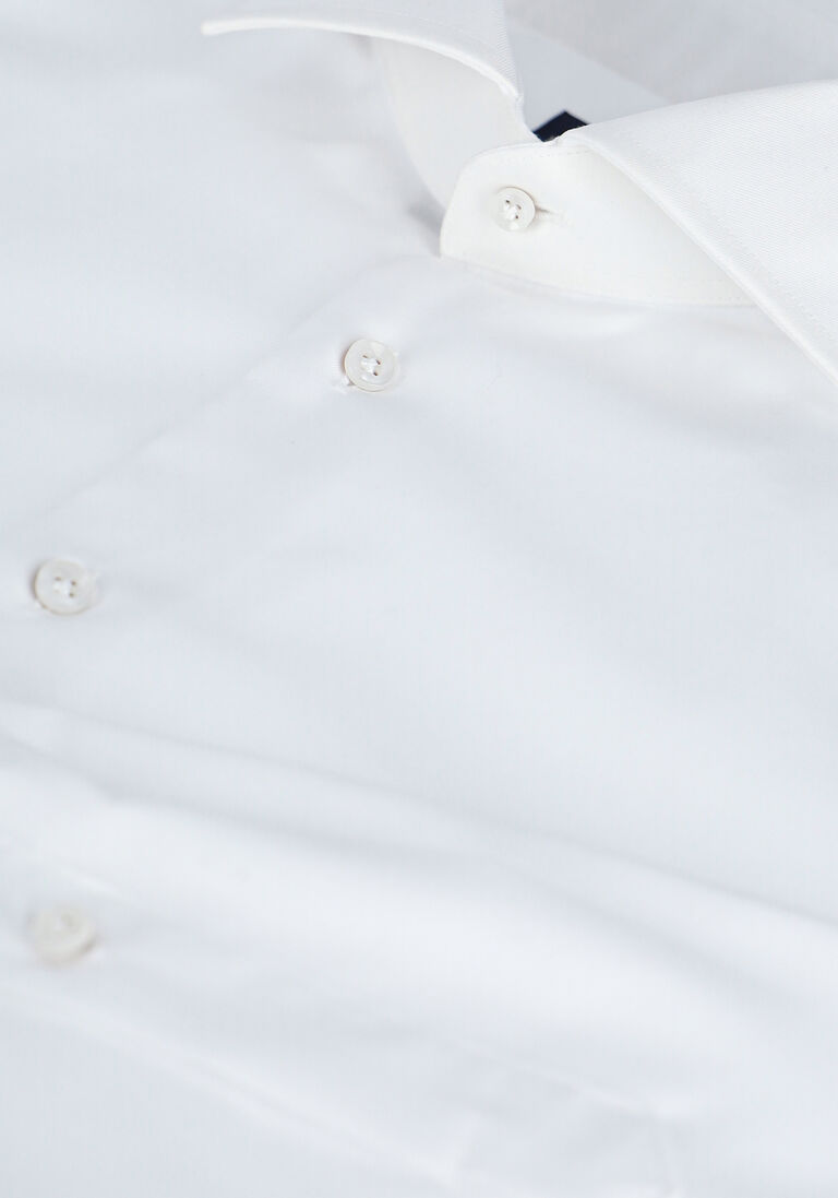 PROFUOMO witte profuomo klassiek overhemd fine twill - slim fit - non iron