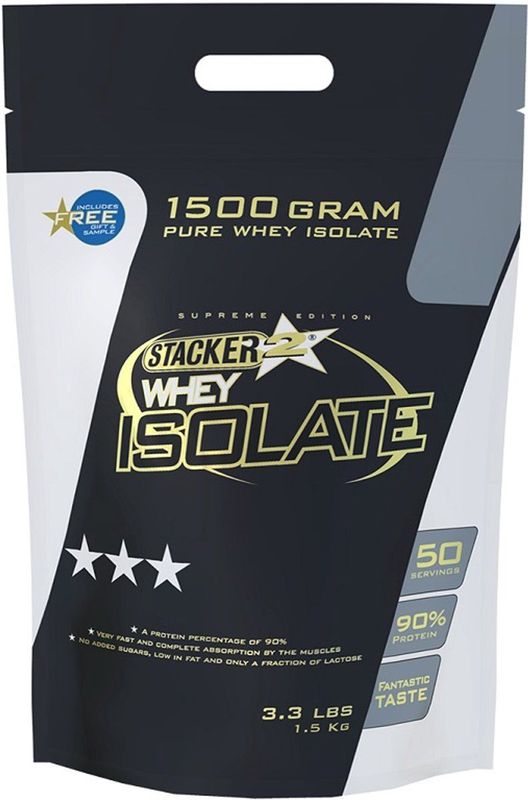 Stacker2 - Whey Isolaat Banaan - 1500 Gram