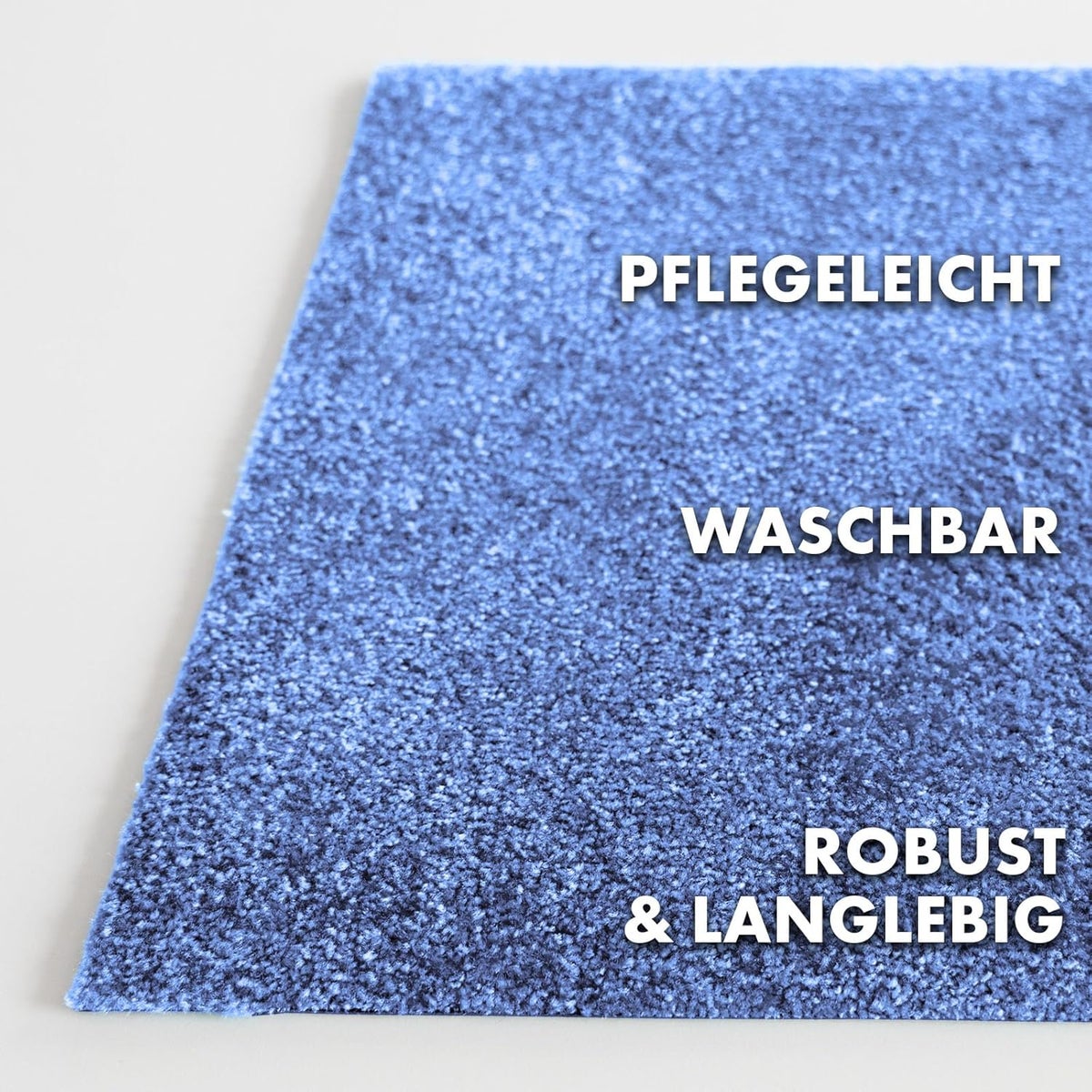 Deurmat Domenico - Stijlvolle en praktische vuilopvangmat - Verkrijgbaar in talloze aantrekkelijke kleuren - Blauw / 50 x 80 cm