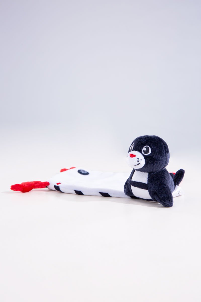 Doudou phoque - velours et coton