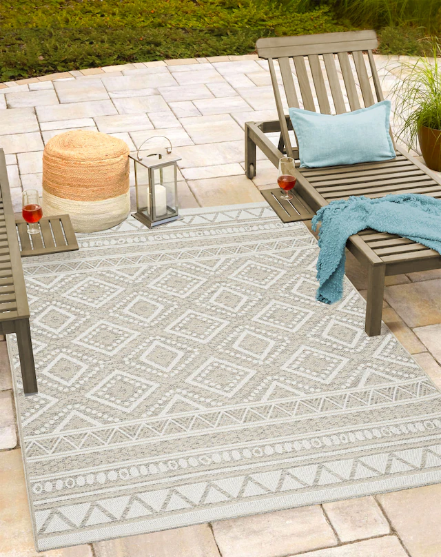 the carpet Teppich »Calgary« rechteckig 1 mm Höhe moderner robuster In und Outdoor Teppich