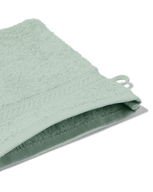 gant de toilette - qualité épaisse - vert poudré
