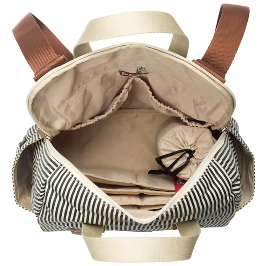 Babymel Wickelrucksack ECO Robyn Navy Stripe