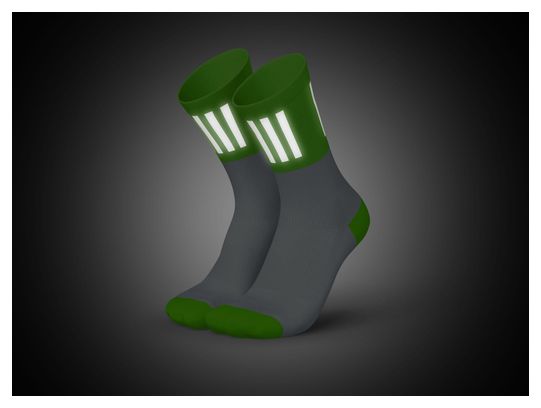 Chaussettes running Incylence High-Viz V3 Vert fluo