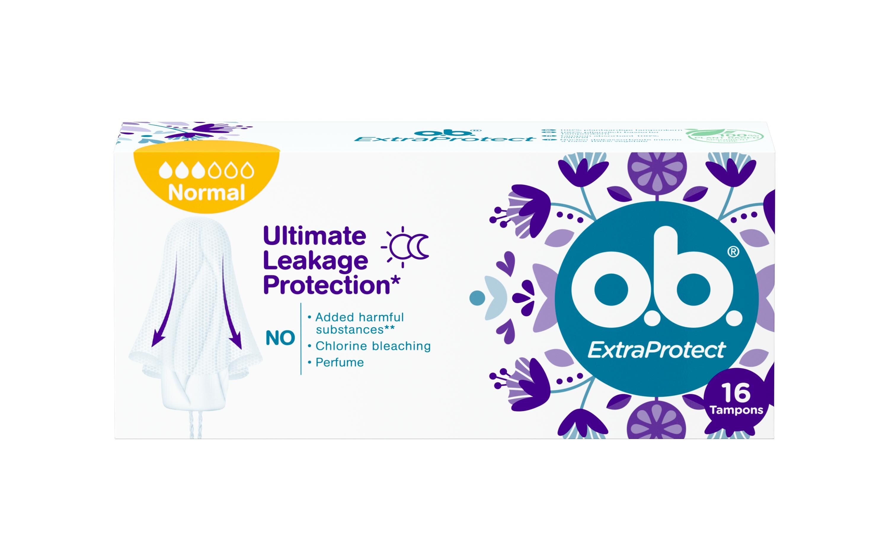 Tampons Extra Protect Night Normal 16 StückTampon für mittlere bis starke Tag – ideal für die Nacht