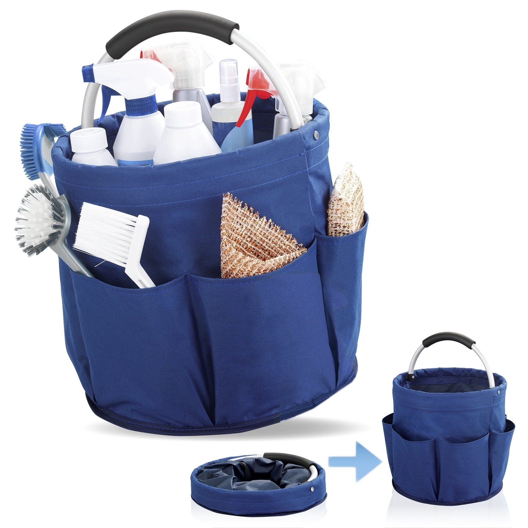 Maximex Organizer »Universal-Reinigungs-Caddy« Allzweckkorb mit 6 Aussentaschen, ideal für Haushalt, Garten & Camping