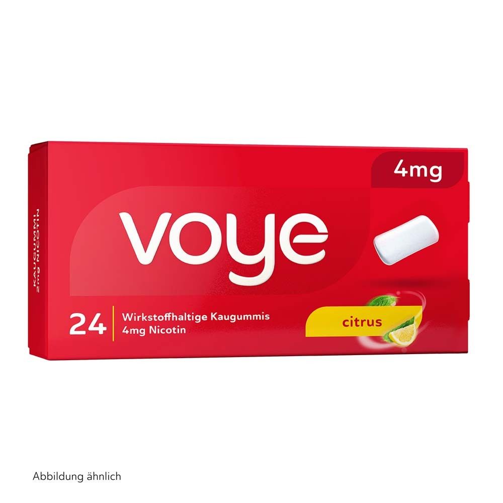 Voye Citrus4 mg wirkstoffhaltiges Kaugummi