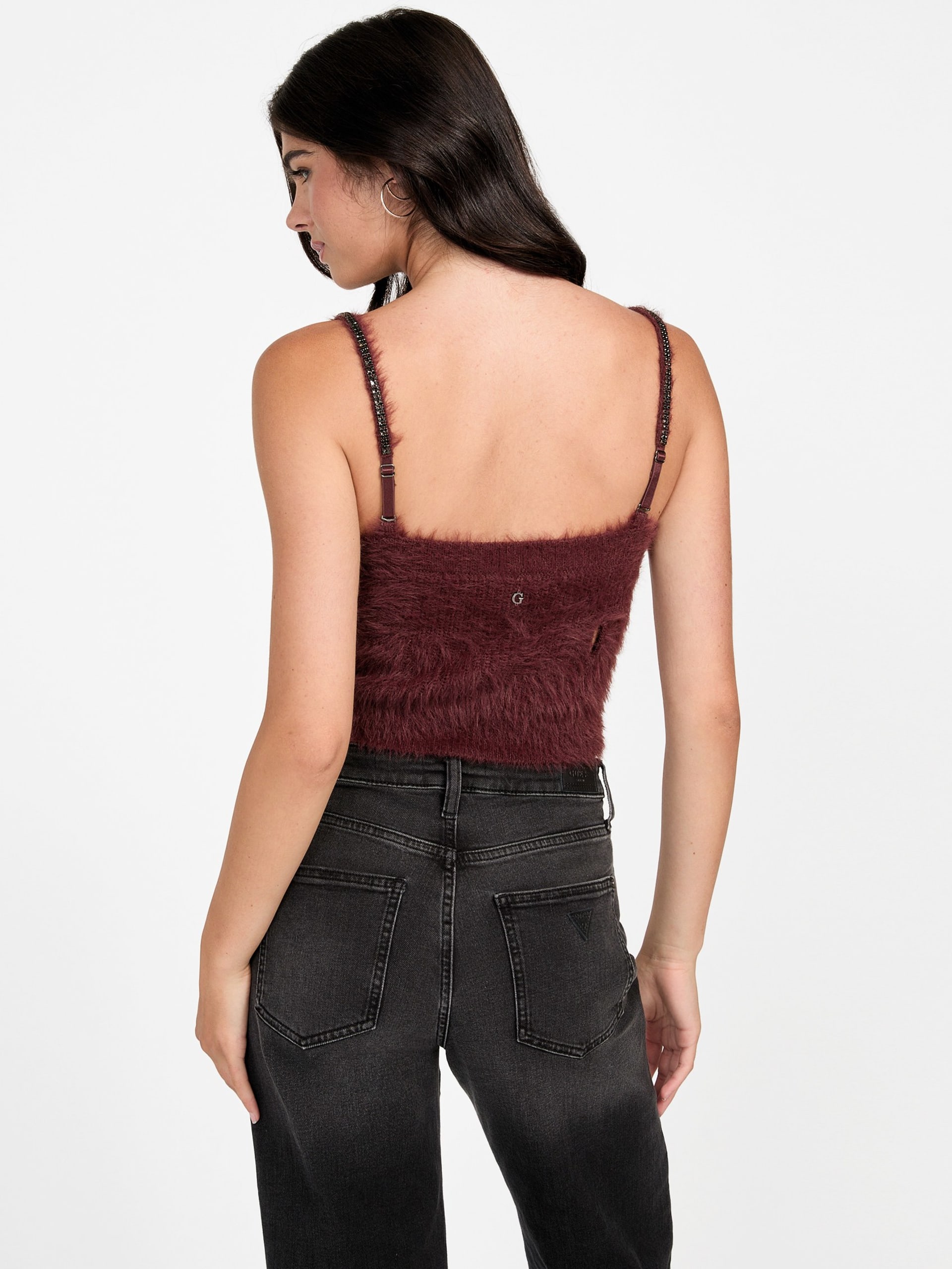 Top cropped Keyla Fuzzy Sweater