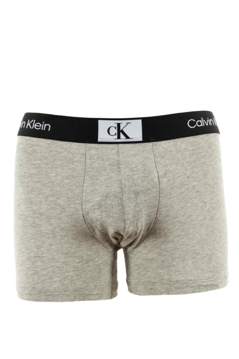 Calecons et slips calvin klein jeans trunk 3pk jgn blk grey hthr warped logo prt_blk