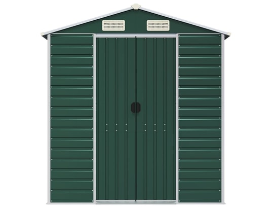 VIDAXL - Abri de jardin vert 191x470x198 cm acier galvanisé