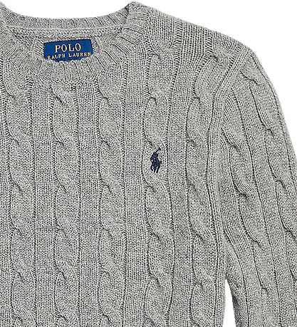 Polo Ralph Lauren Bluse - Uld - Classics ll - Gråmeleret