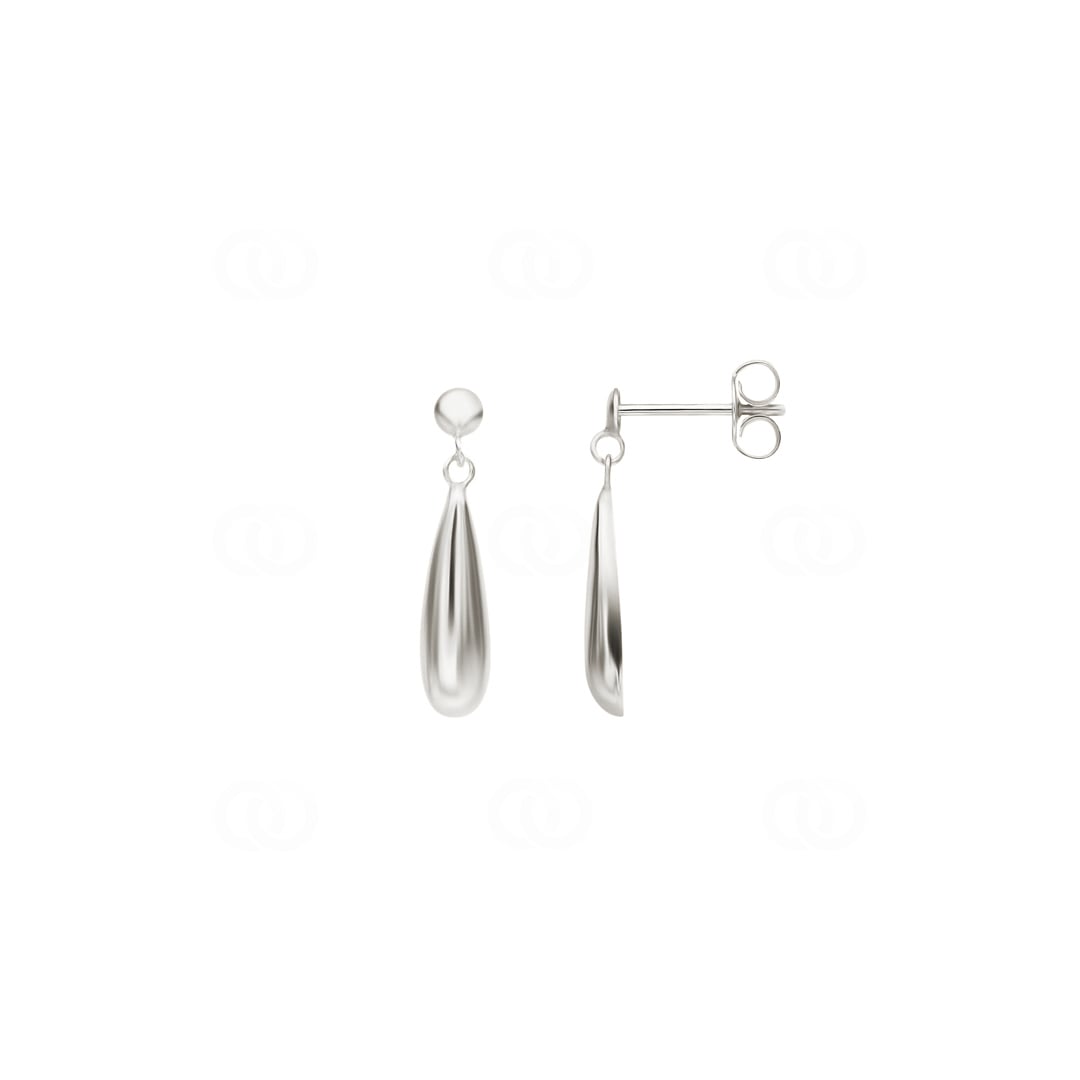 Ohrhänger 925 Silber rhodiniert 19mm