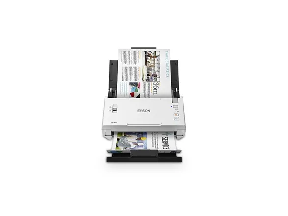 Epson WorkForce DS-410 - Dokumentscanner - Contact Image Sensor (CIS) - Duplex - A4 - 600 dpi x 600 dpi - op til 26 ppm (mono) / op til 26 ppm (farve) - ADF (50 ark) - op til 3000 scanninger pr. dag - USB 2.0