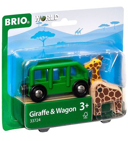 BRIO Spielzeug - Giraffe und Wagen