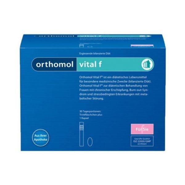 Orthomol Vital F 30 Porções de Pó   Cápsulas