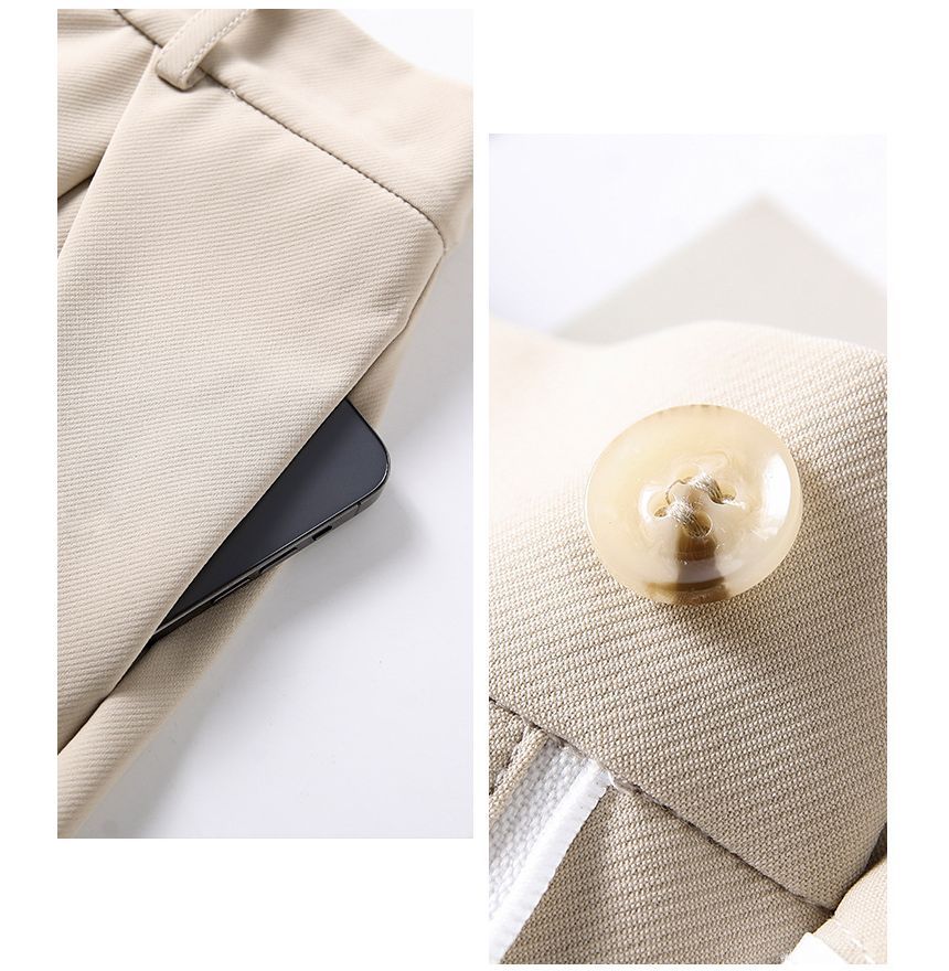 Janunu - Hoge taille effen jurk shorts