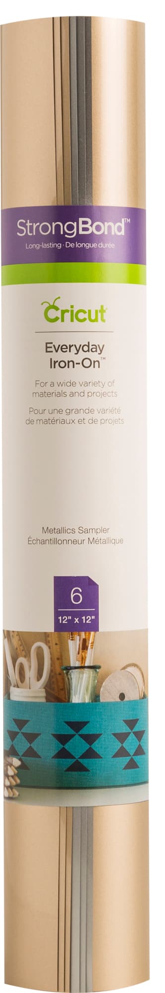 Cricut Everyday Iron-On prøver 6-pak (metallics)