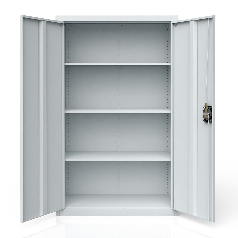 Aktenschrank Büroschrank Werkzeugschrank Metallschrank Universal Schrank Grau