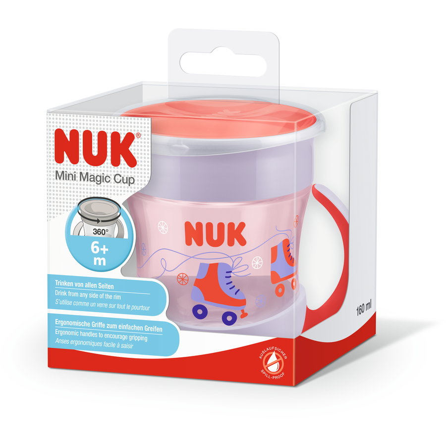 NUK Trinklernbecher Mini Magic Cup 160 ml ab dem 6. Monat, rot