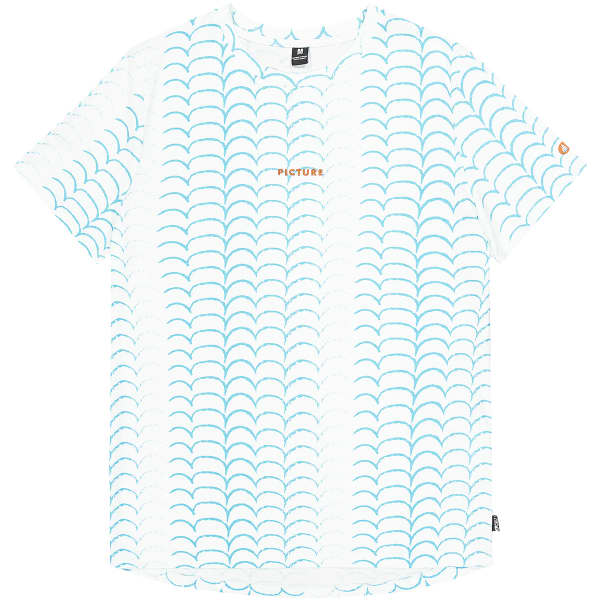 T-shirt PICTURE AULDEN TEE W WATER WATER STRIPES PRINT
