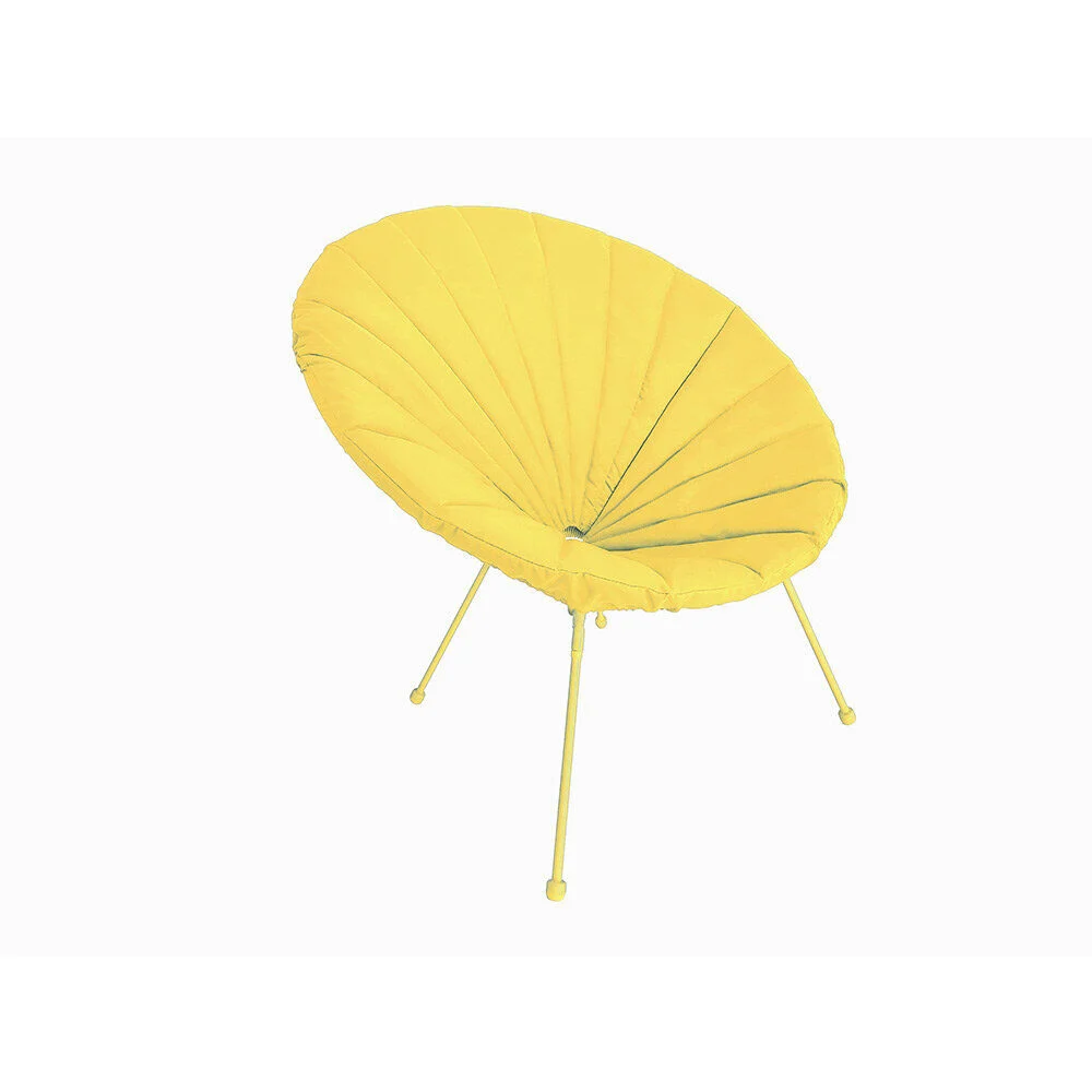 Housse de fauteuil de jardin Urban tissu déperlant - Jaune - Ø85xH37 cm