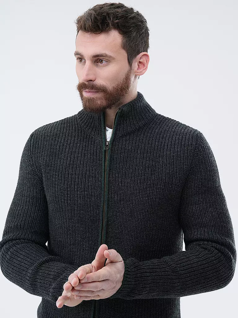 GOTTSEIDANK Trachten Strickjacke LEVIN grau