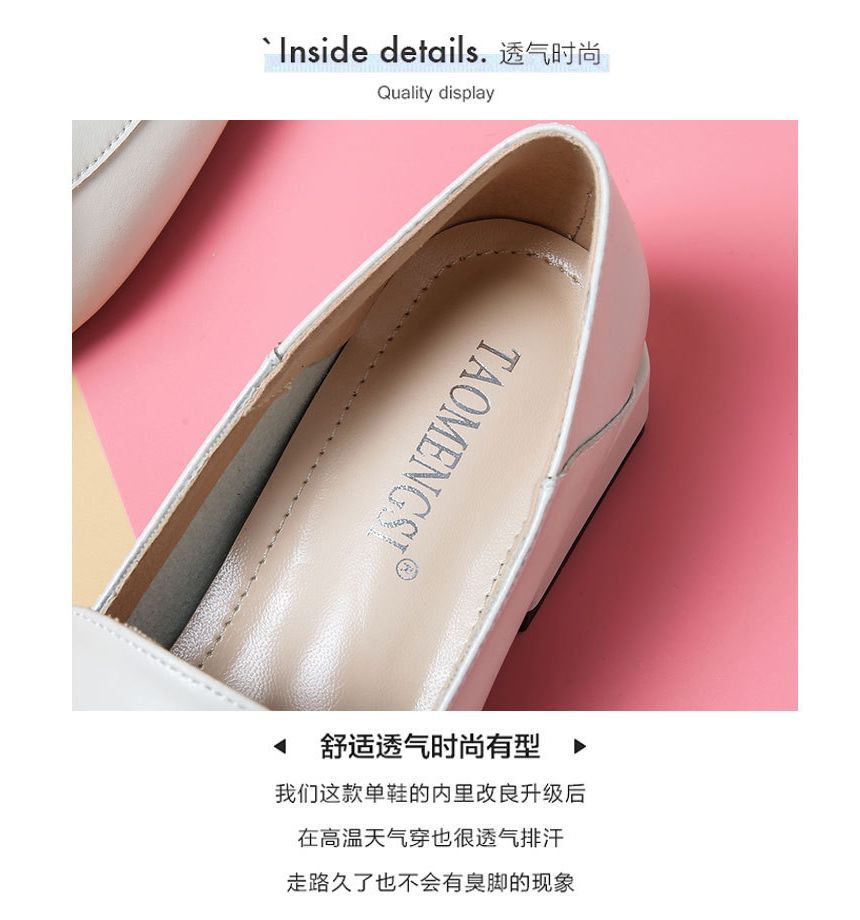 Anran - Loafers met blokhak en strik