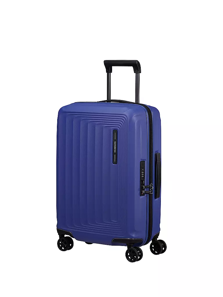 SAMSONITE Trolley  NUON SPINNER 55cm erweiterbar matt Nautical B  blau