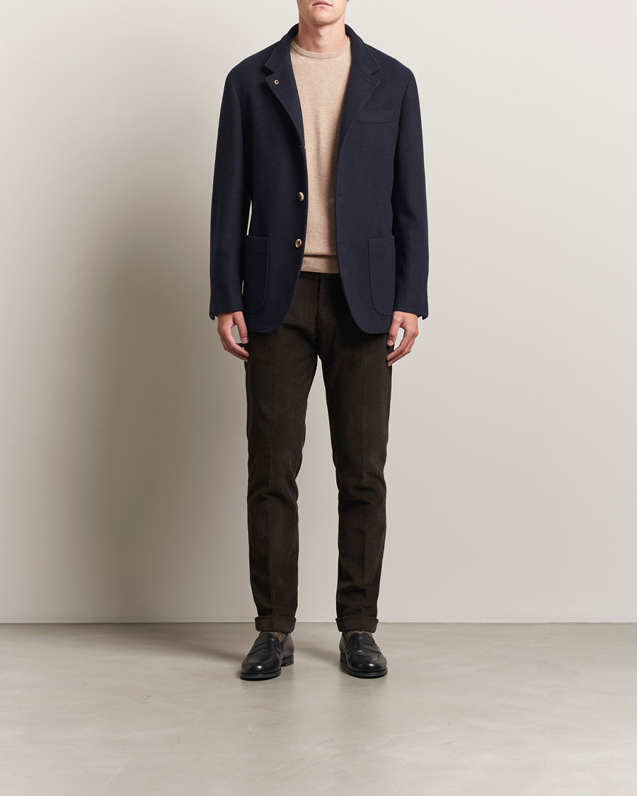 Brunello Cucinelli Cashmere City Jacket Navy