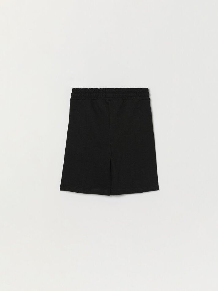 Conjunto de 2 Bermudas Básicas de Pelúcia - Pretas
