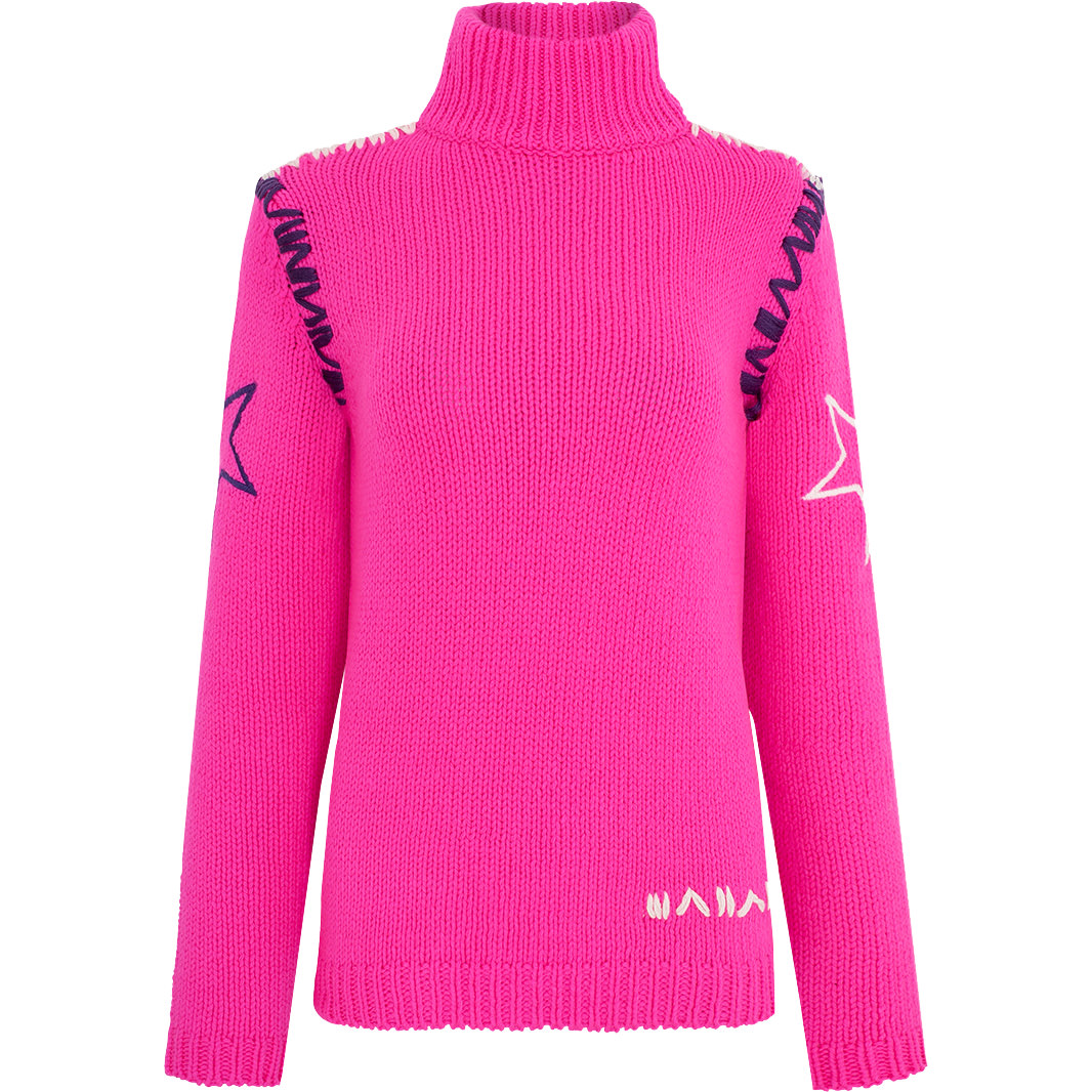 High Society Damen Pullover MAY pink/white | Midlayer & Fleecejacken | Skibekleidung | Damen | XSPO-Fashion