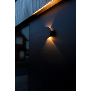 LUTEC wandlamp Belka Solar antraciet 9W 280 lumen