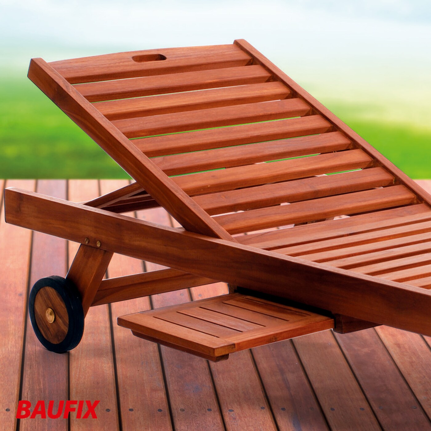 BAUFIX Terrassen- & Gartenmöbel-Lasur teak matt, 2.5 Liter, Holzöl