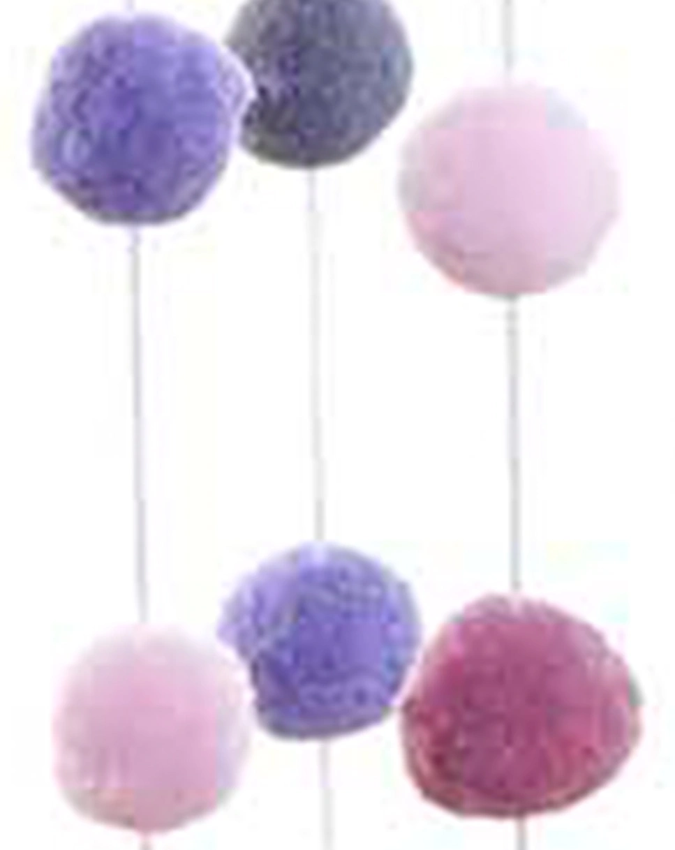 Bastelset POMPON-MOBILE in erdfarben