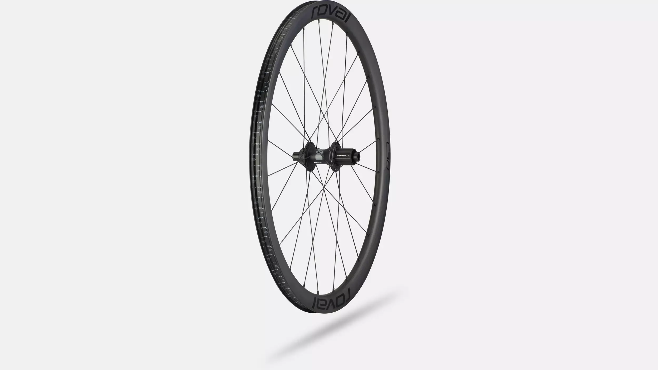 Roval Rapide C 38 Carbon Tubeless Disc Race Wielset Carbon/Zwart