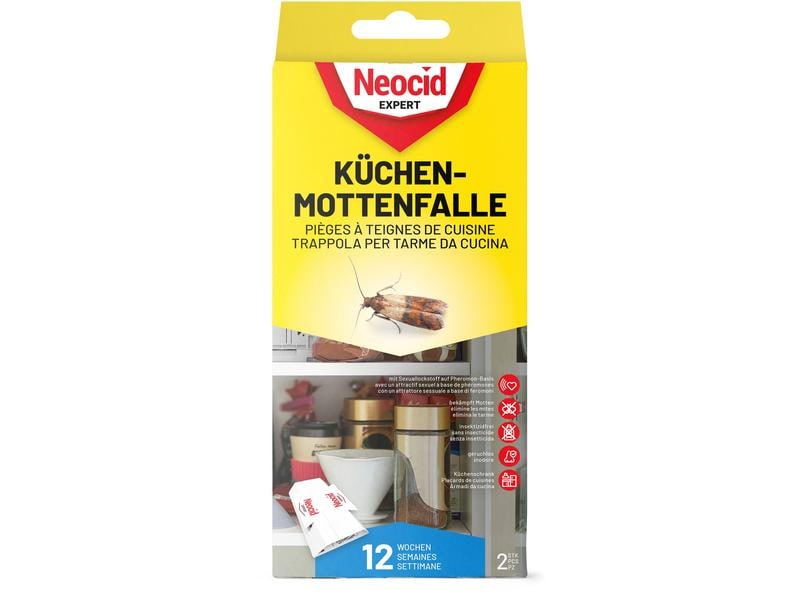 Neocid Expert Insektenfalle Küchenmotten, 2 Stück Küchenmotten-Falle