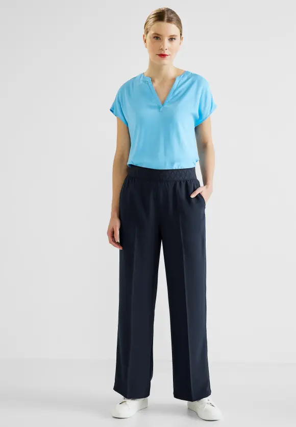 Loose Fit Hose mit Stretch - deep blue