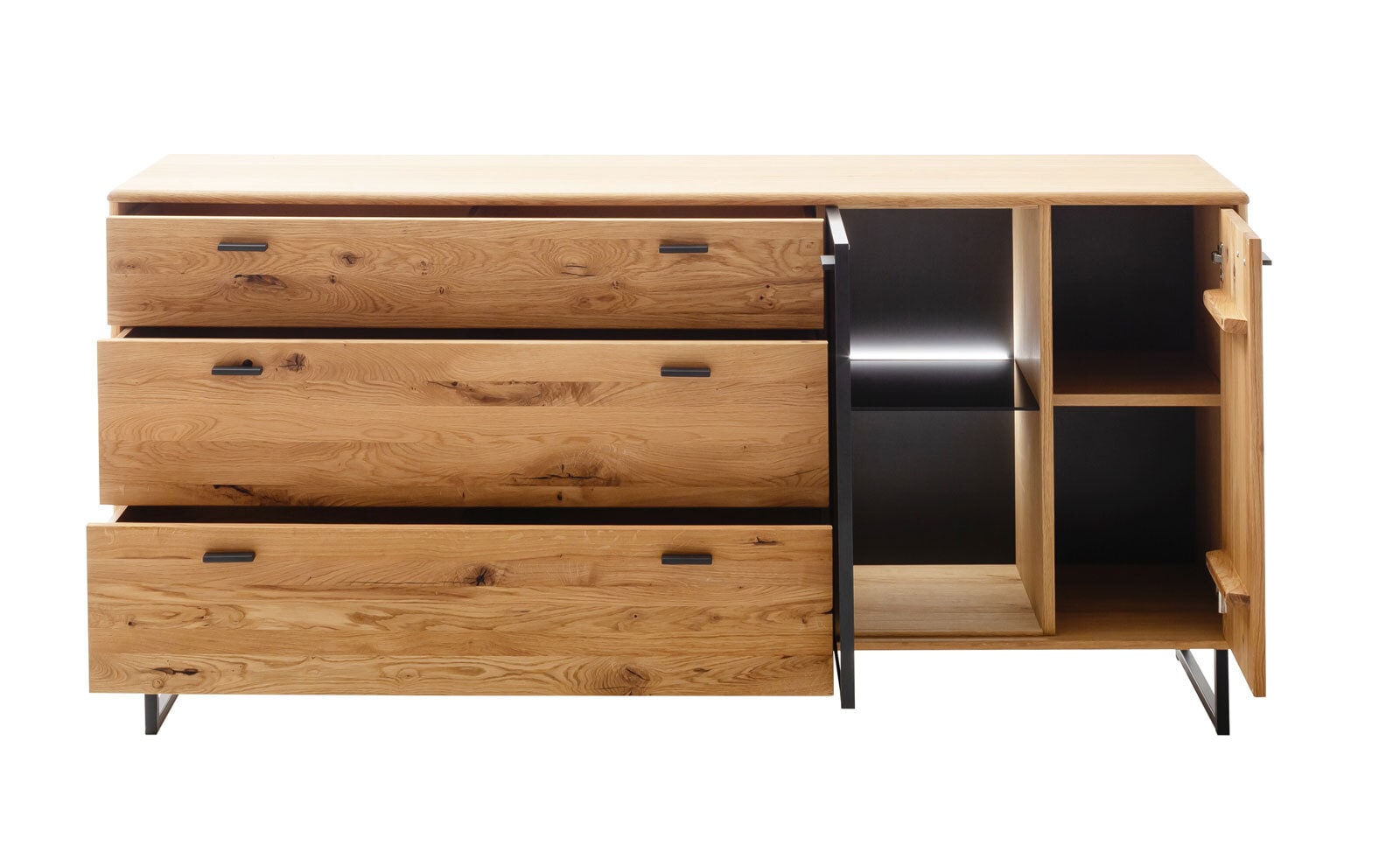 Sideboard AREZZO Wildeiche 180 x 86 cm