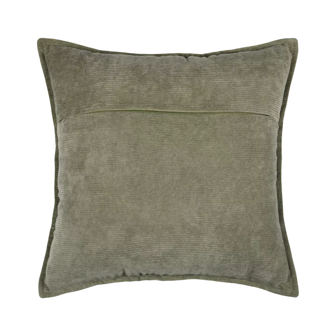 Coussin carré velours (45 x 45 cm) Dandy Vert kaki