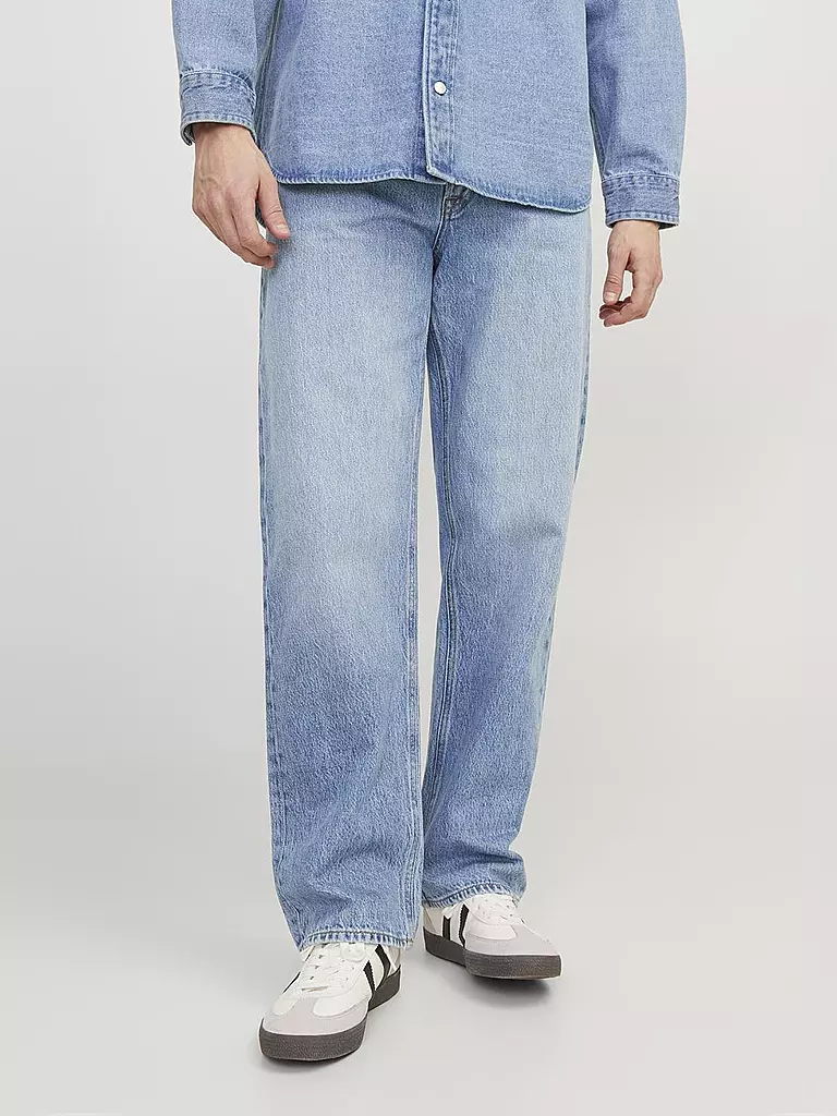 JACK & JONES Jeans Baggy Fit JJIEDDIE JJORIGINAL blau