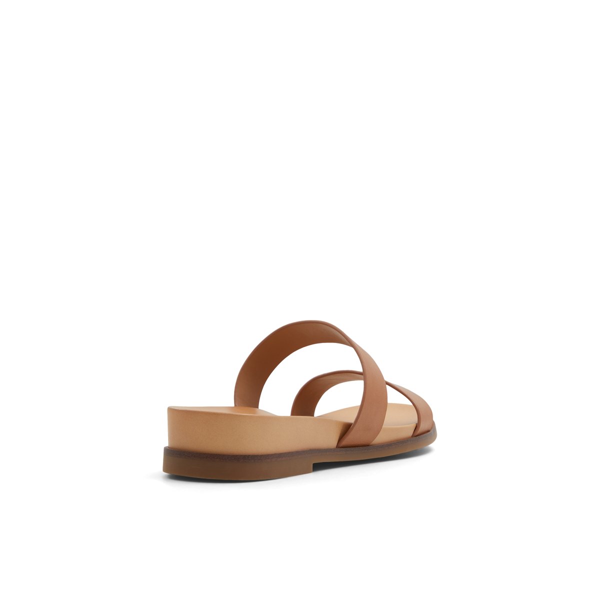 LUCA FERRI-Rheallan-Sandales à glissière - Talon plat - Beige Foncé