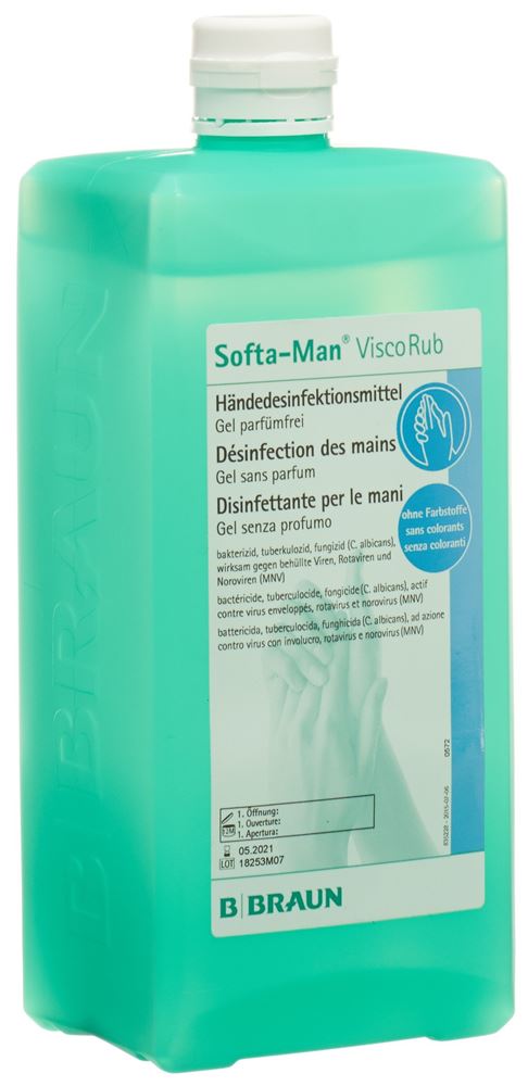 SOFTA-MAN Händedesinfektion<br>1000 ml, Flasche, flüssig, alkoholisch